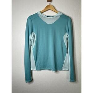 Hoka Sierra Sun Running Hoodie in Blue Pullover Size Medium Athletic